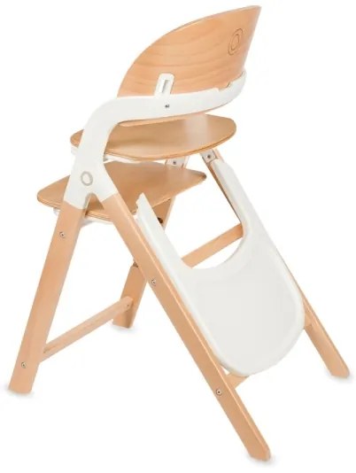 Lionelo - Seggiolone da pranzo 3 in 1 per bambini MEGAN Legno bianco
