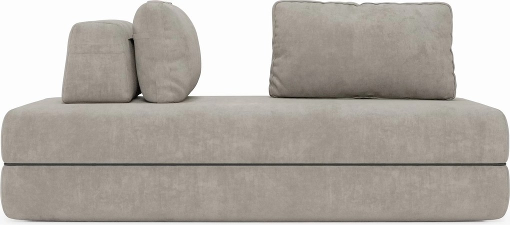 Rift divano letto matrimoniale 2 posti e 3 posti con schienali mobili - materasso alto 24 cm e memory foam in tessuto smacchiabile T31