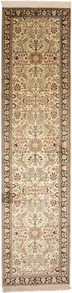 Cashmere Silk Tappeto orientale 80 x 310 (Indian) Annodato A Mano