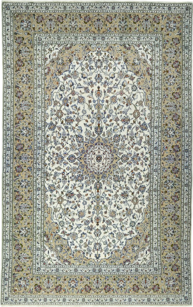 Kashan Tappeto persiano 310 x 200 Beige (Iran) Annodato A Mano