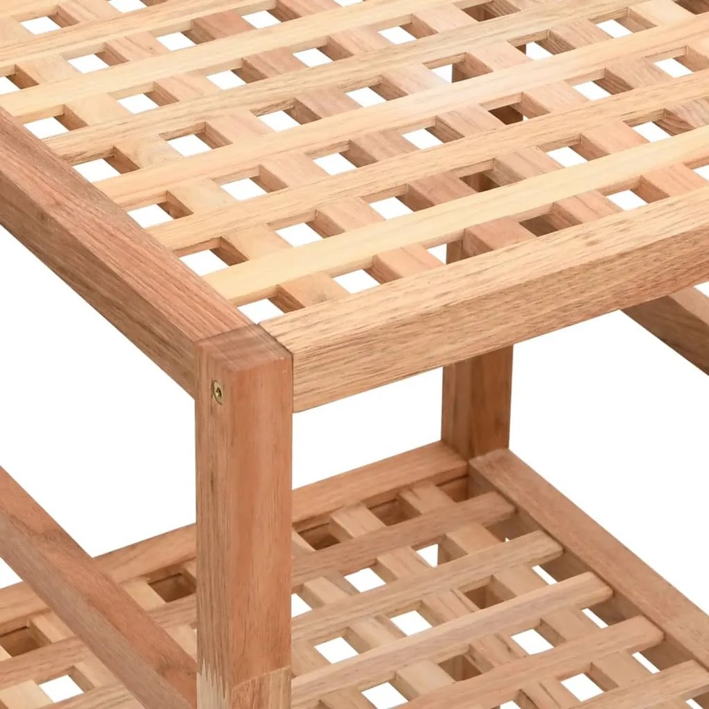 Scaffale da bagno 35,5x35,5x112,5 cm in legno massello di noce