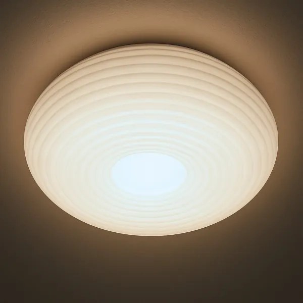 Plafoniera PULSO 3xE27/15W/230V diam. 42 cm bianca