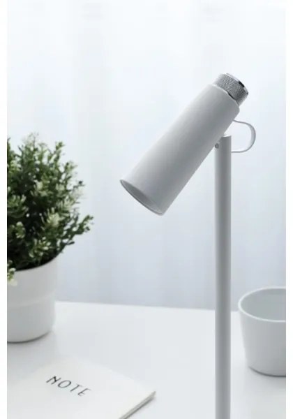 Immax 08990L - Lampada da tavolo LED dimmerabile con Qi di ricarica TIT LED/12W/230V bianco