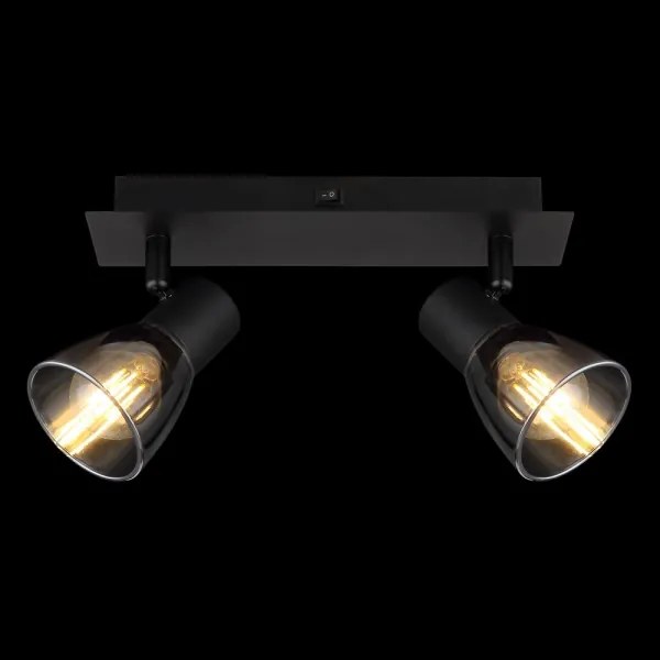 Globo 54307-2 - Faretto da parete CLAUDE 2xE14/40W/230V nero