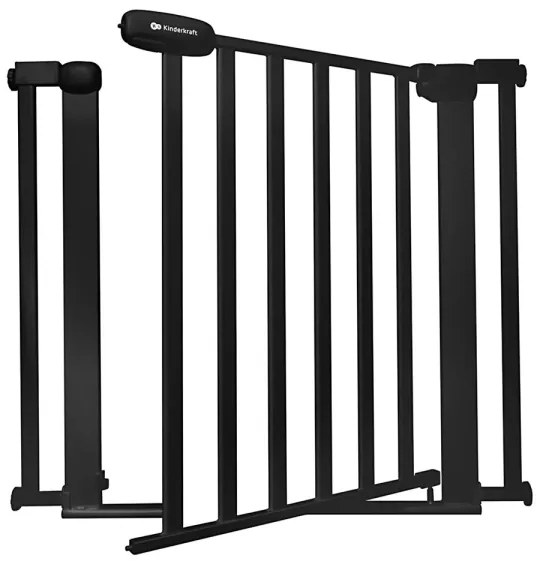 KINDERKRAFT - Barriera di sicurezza LOCK&amp;GO 75-103 cm nero