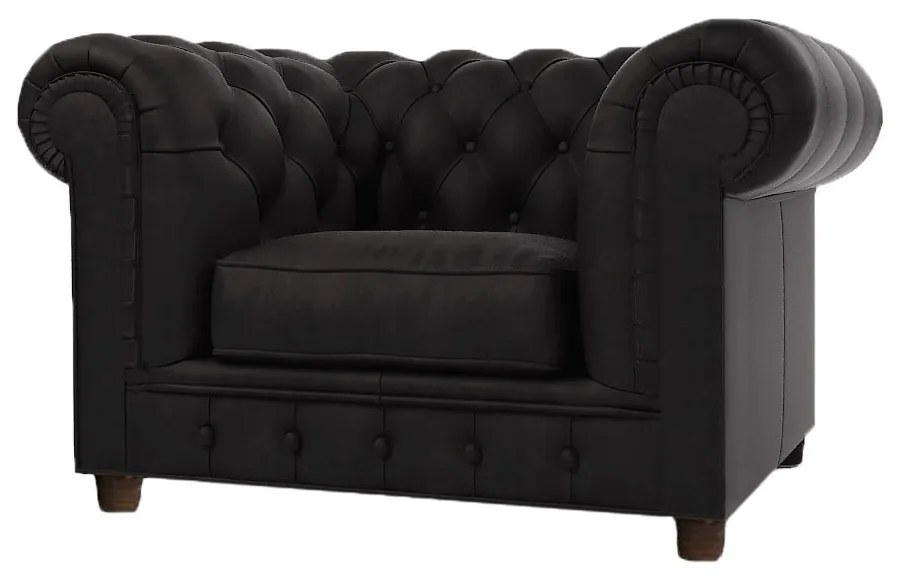 Poltrona in velluto nero Cambridge - Ropez