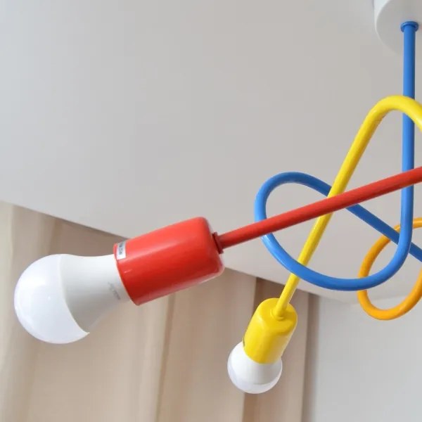 Lampadario LED da soffitto per bambini OXFORD 5xE27/15W/230V
