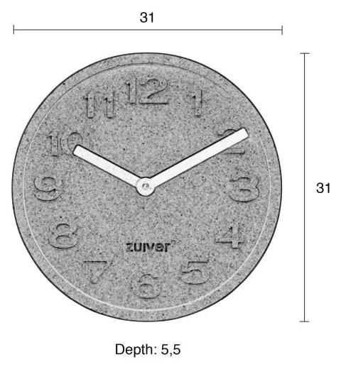 Orologio da parete in sughero Sughero, ø 31 cm - Zuiver