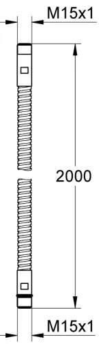 GROHE 28146000 - Flessibile per doccia 2000 mm M15 × M15 cromo lucido