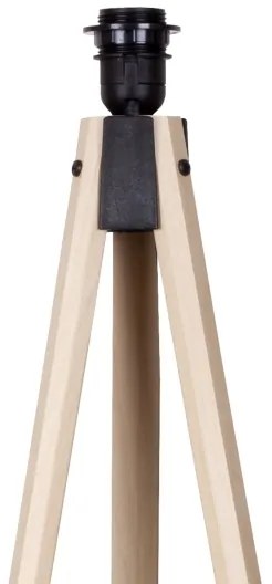 Duolla - Lampada con piedistallo 1xE27/60W/230V diametro 44 cm marrone/beige