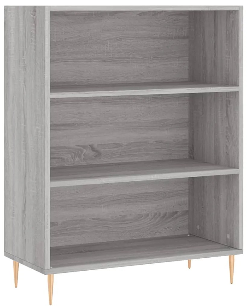 Credenza grigio sonoma 69,5x32,5x180 cm legno multistrato