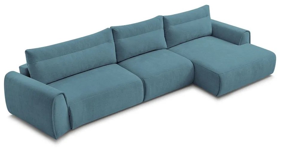 Divano angolare blu Aden – Bobochic Paris