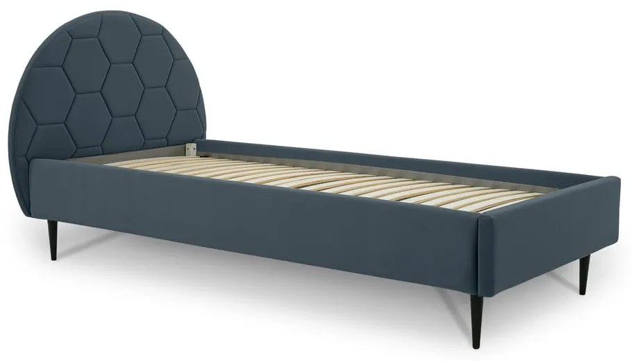 Letto blu per bambini con contenitore 90x200 cm Mercury - Scandic