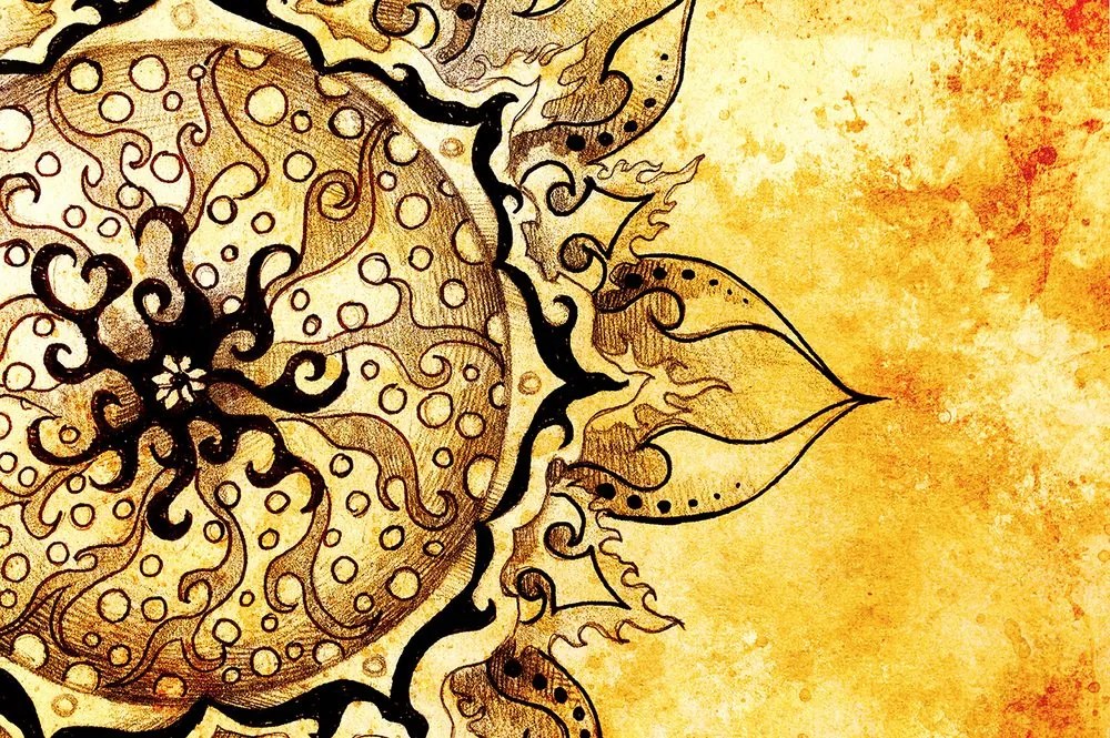 Carta da parati – Mandala con tocco vintage