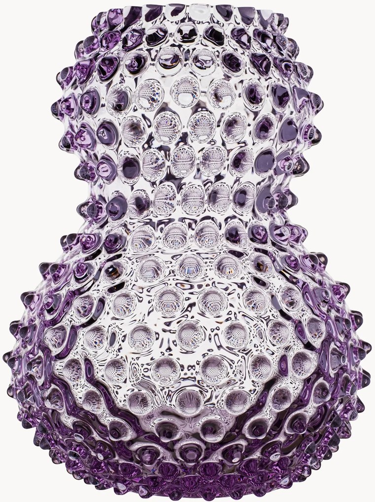 Vaso in vetro soffiato Hobnail, alt. 20 cm