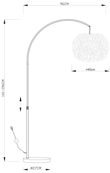 Globo 15057S - Lampada da terra KATUNGA 1xE27/40W/230V