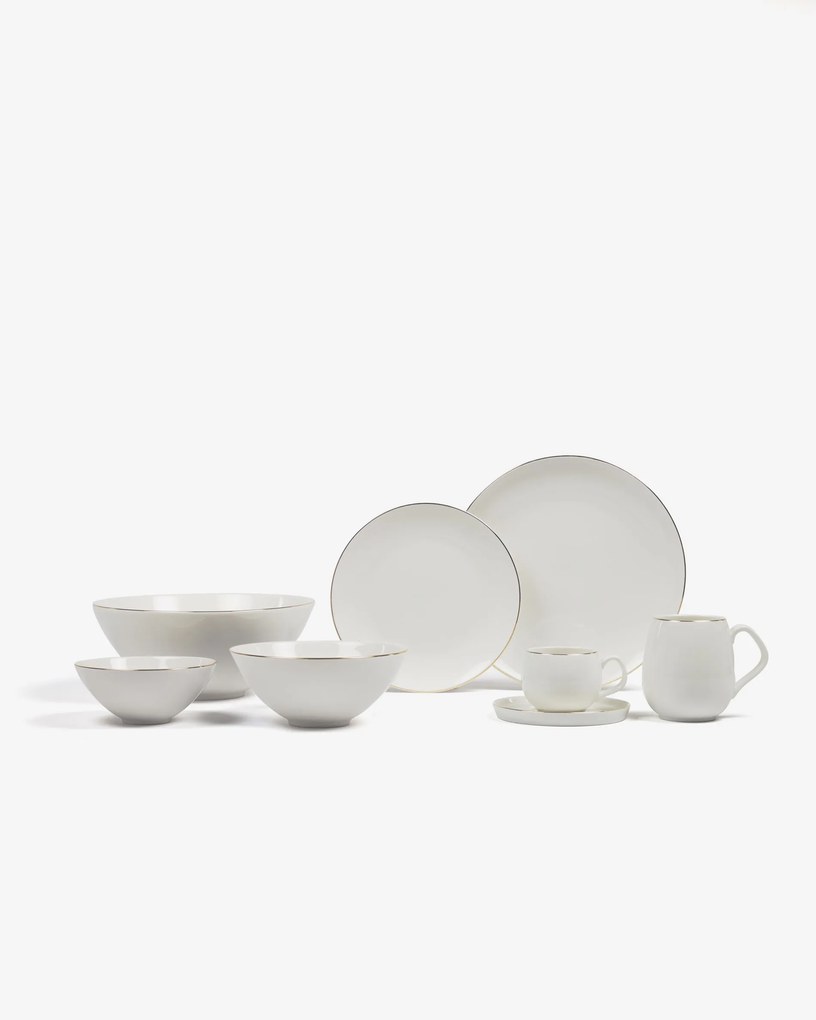 Kave Home - Tazza Taisia in porcellana bianca