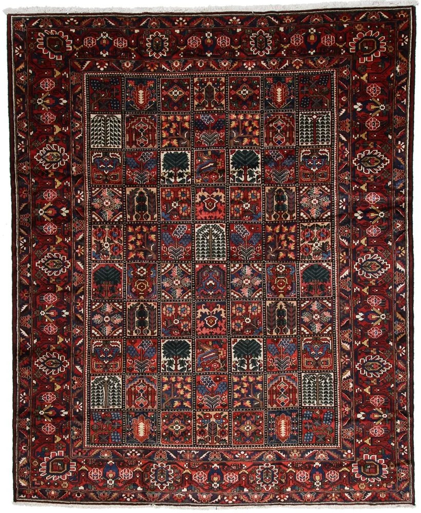 Persian Tappeto 380x310 Rosso (Iran) Annodato A Mano