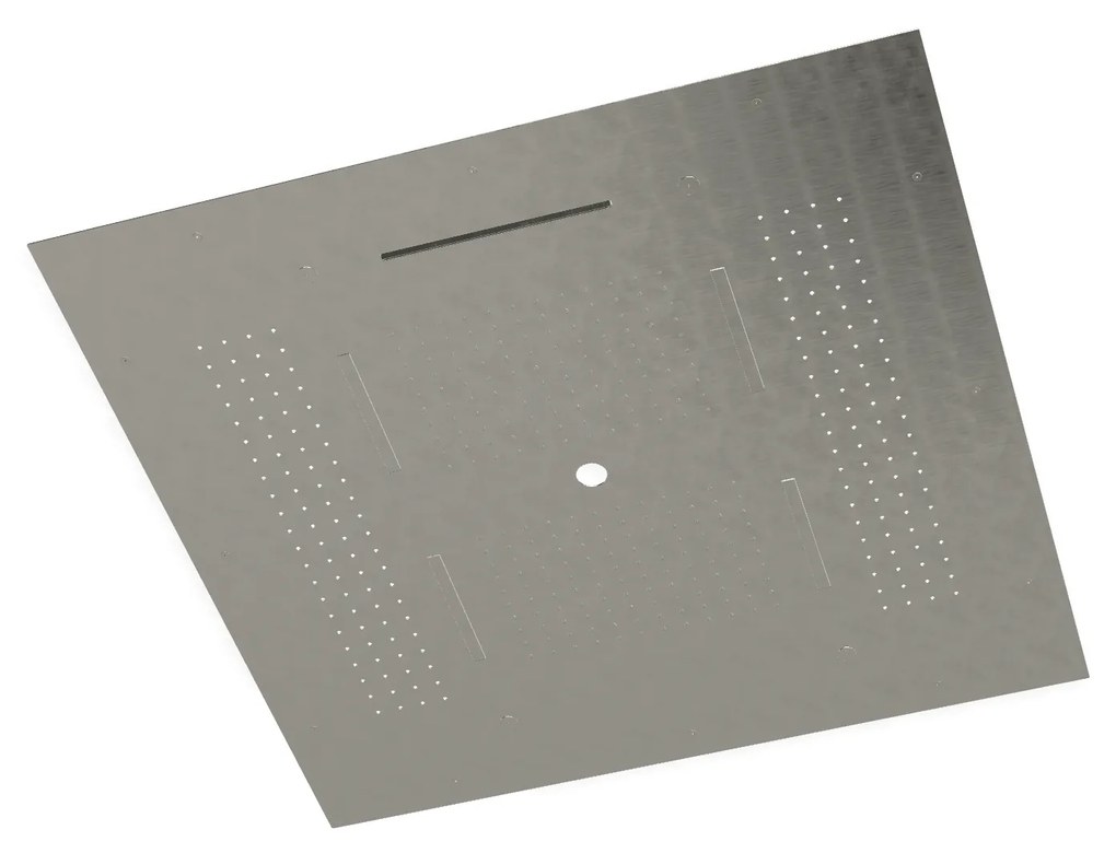 Treemme ITRTBR389IS soffione doccia 95x95 quadro a soffitto con 5 funzioni e cascata inox satinato