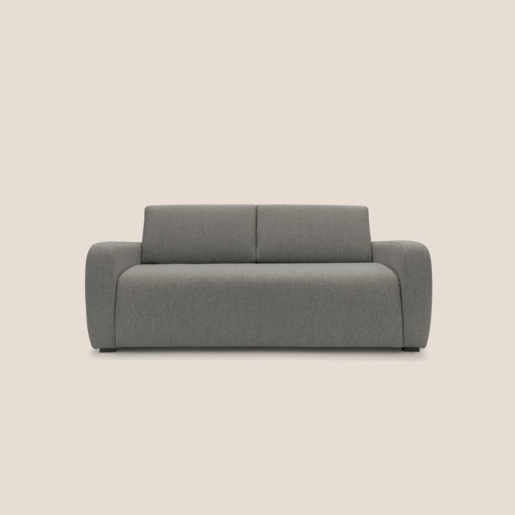 Duna Divano letto matrimoniale con materasso 20 cm in tessuto impermeabile T03 talpa