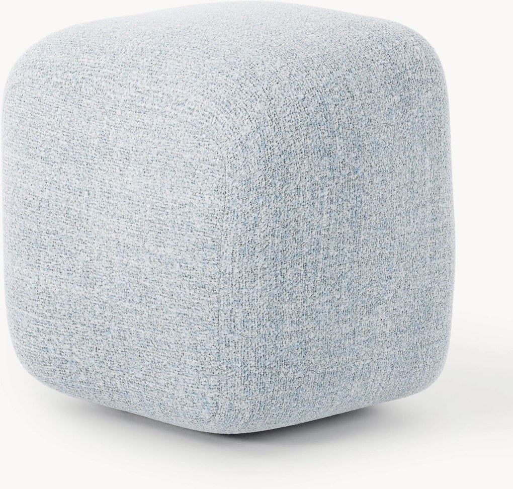 Pouf alto in bouclé Wolke