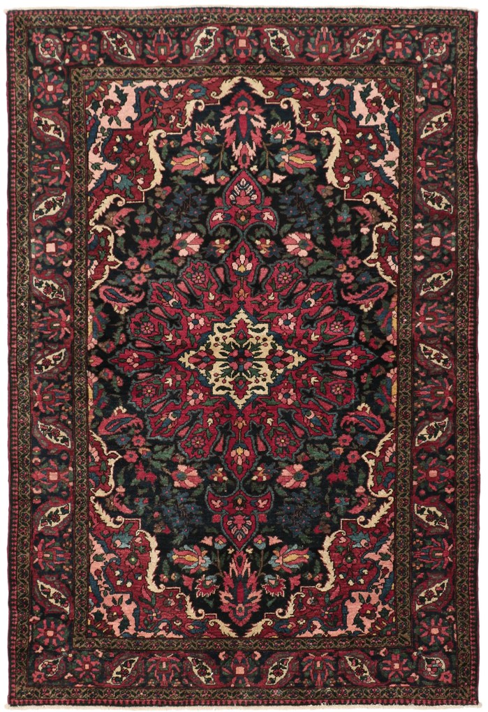 Bakhtiar Tappeto 220 x 150 (Iran) Annodato A Mano