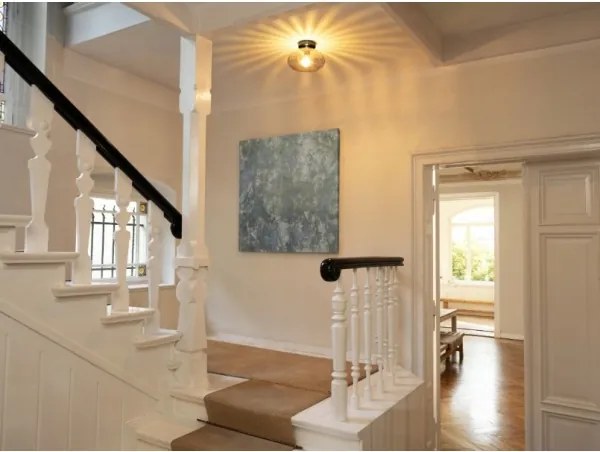 Osram - Plafoniera DECOR SMOKE 1xE27/12W/230V Ø 28 cm nero/grigio fumé