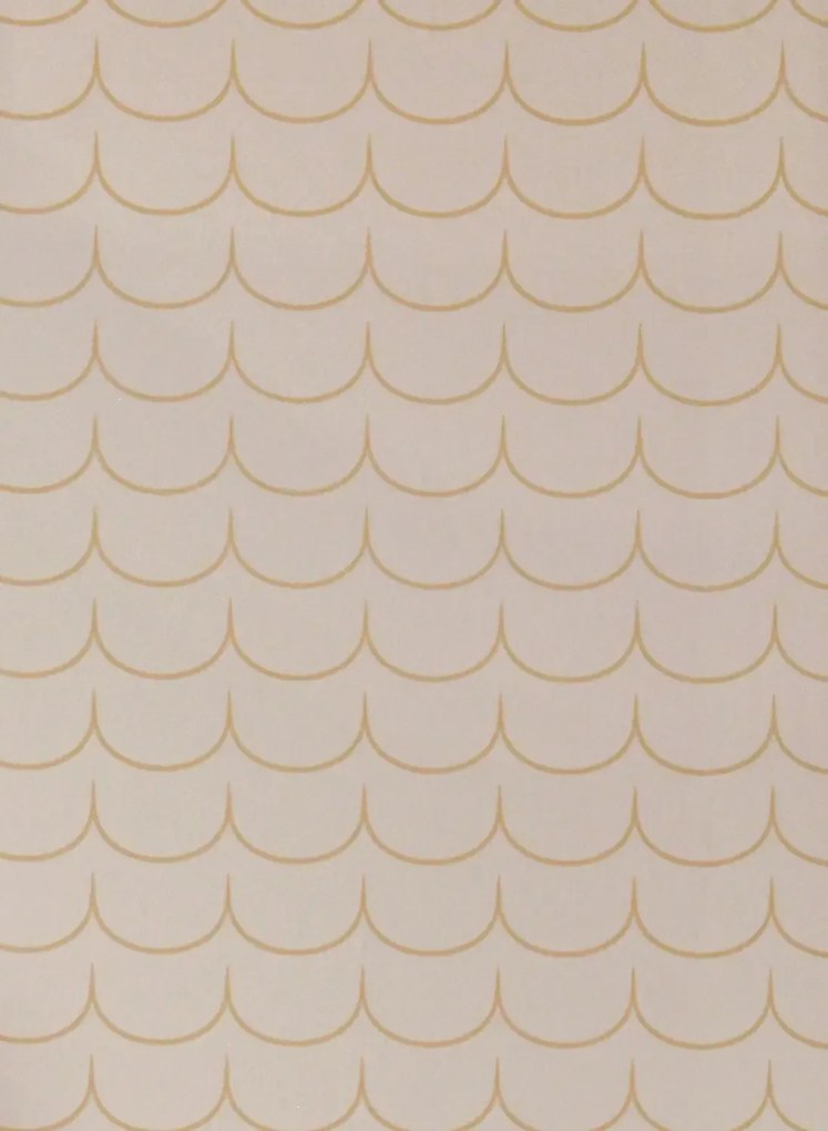 Majvillan Carta da parati Drop Curtain - Greige Golden Brown