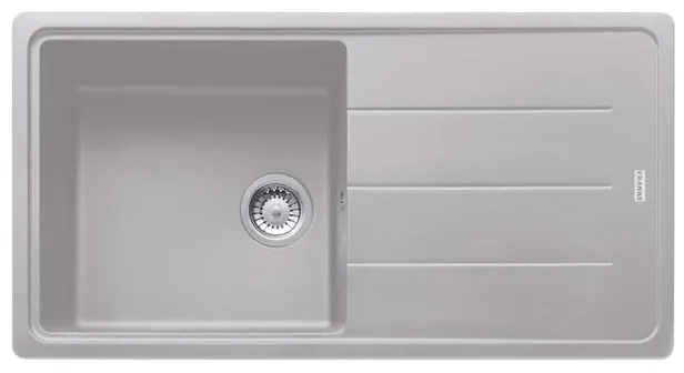 Lavello integrato 1 vasca in alluminio argento FRANKE Boston L 50 x L 97 cm