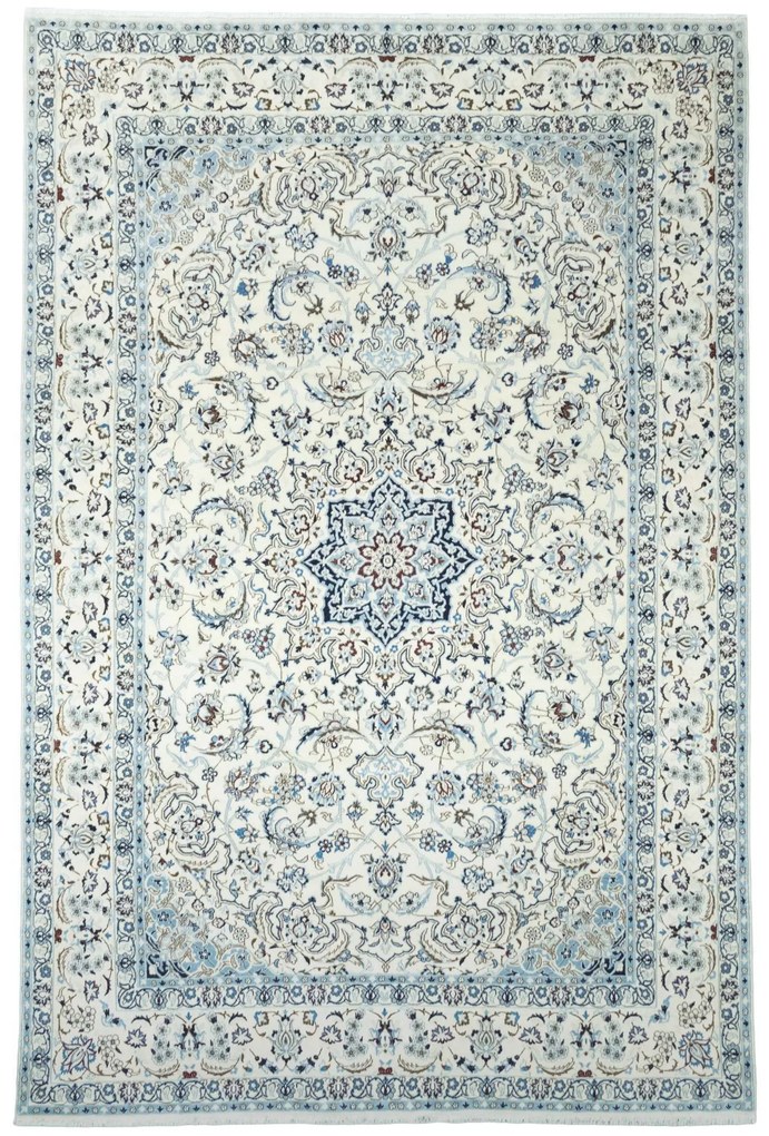 Nain Tappeto persiano 370 x 250 Beige (Iran) Annodato A Mano