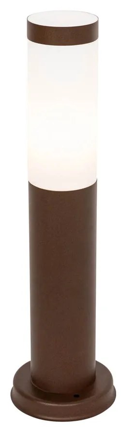 Lampione da esterno marrone ruggine con opalino 45 cm IP44 - Rox