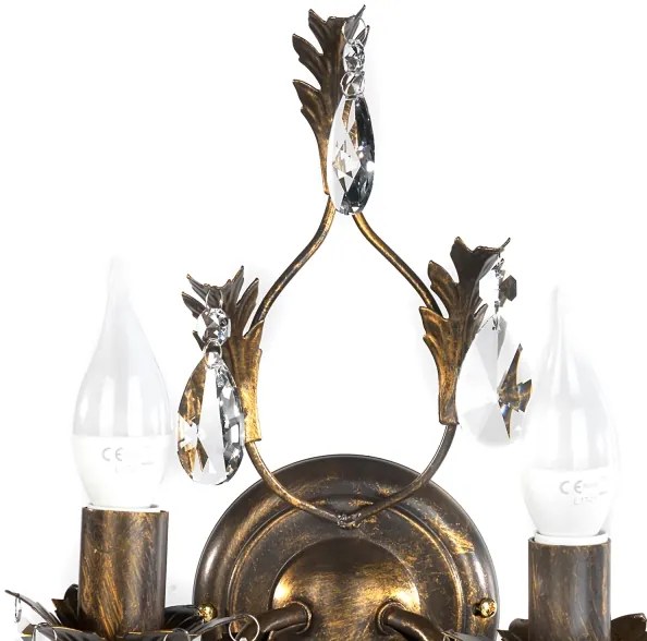 ONLI - Applique TERESA 2xE14/6W/230V bronzo