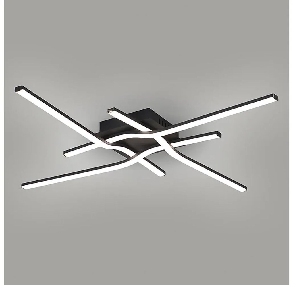 Brilagi - Plafoniera LED STRIPES LED/38W/230V nera