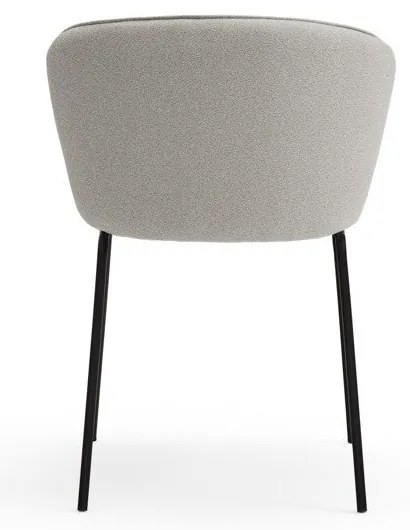 Set di sedie da pranzo grigio chiaro in imbottito 2 pz Add – Teulat