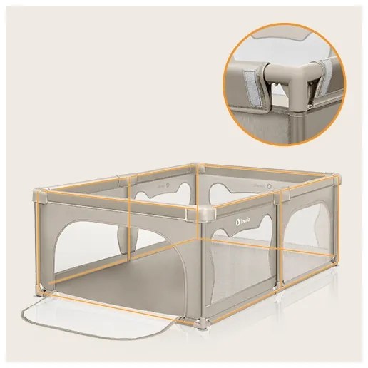 Lionelo - Box giochi WILLOW beige