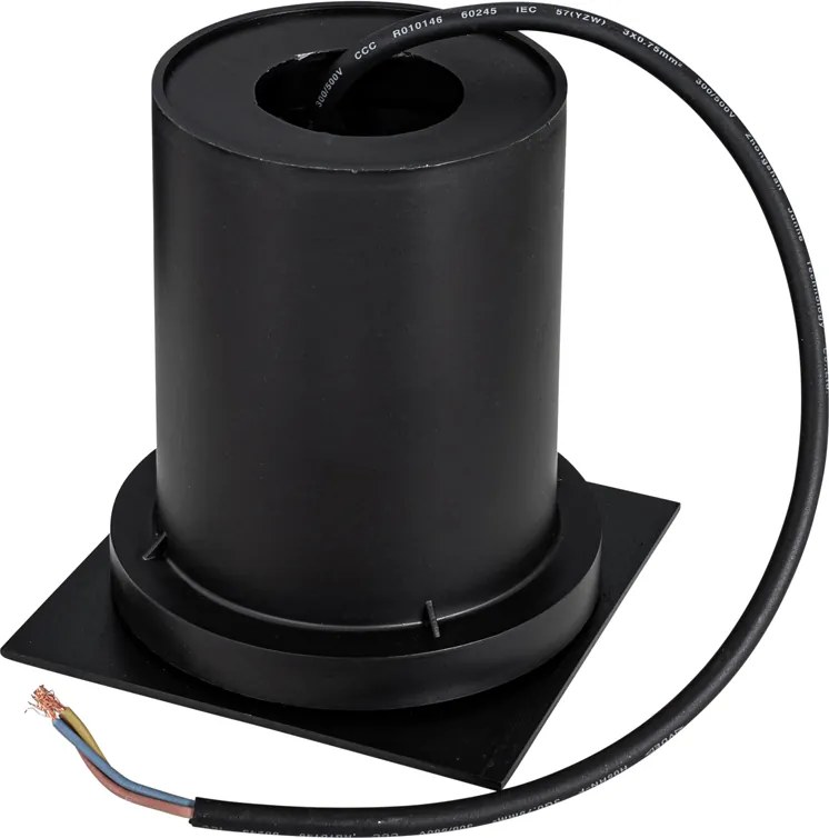 Set di 4 faretti da terra per esterni neri quadrati regolabili IP65 - Delux