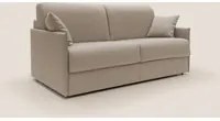 Divano Letto 3 Posti 189x96x96 cm in Tessuto Beige