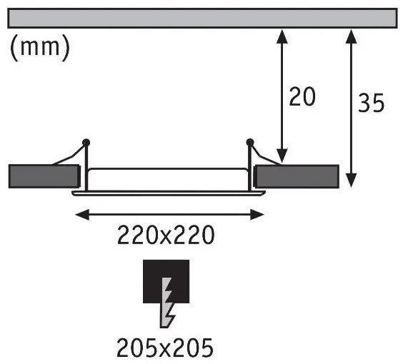 Paulmann 92066 - LED/18W IP44 Lampada da incasso per bagno 230V