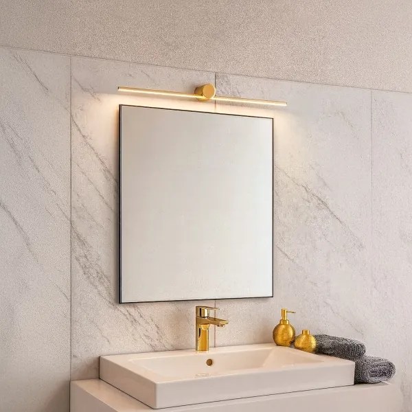 Illuminazione a LED per specchio da bagno ARTIST, 9W/230V, 60 cm, IP44, oro