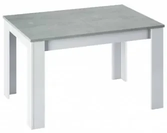 Tavolo allungabile Dilici, Consolle estensibile per sala da pranzo, Tavolo  apribile da cucina con prolunga, 140/190x90h78 cm, Rovere Grigio e Bianco