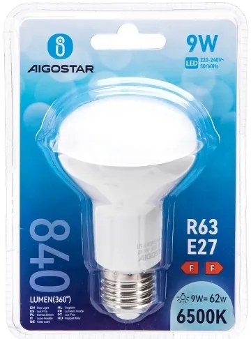 Lampadina LED R63 E27/9W/230V 6500K - Aigostar