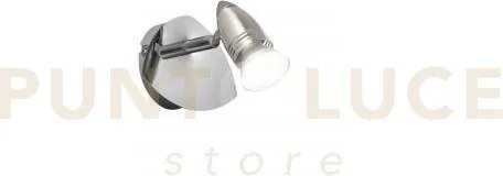 Spot led sunny nickel 1 luce attacco gu10 led 5w 400lm 2700k 13x13,...