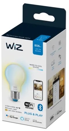 Lampadina LED dimmerabile A60 E27/7W/230V 2700-6500K CRI 90 Wi-Fi - WiZ