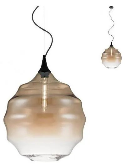 Redo 01-1844 - Lampadario a sospensione con filo SLAG 1xE27/42W/230V diametro 40 cm beige