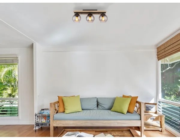 Globo 15569-3DW - Lampadario a plafone CONNI 3xE27/25W/230V