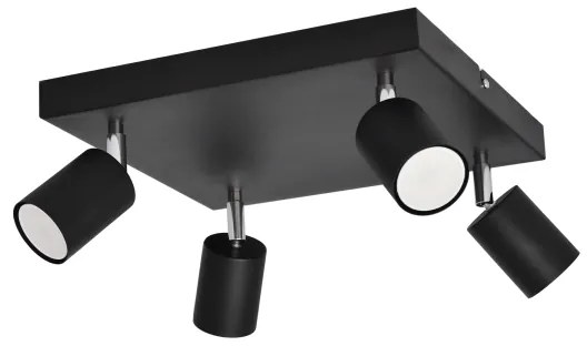 LED Luce Spot a LED TUNE 4xGU10/4,8W/230V nero