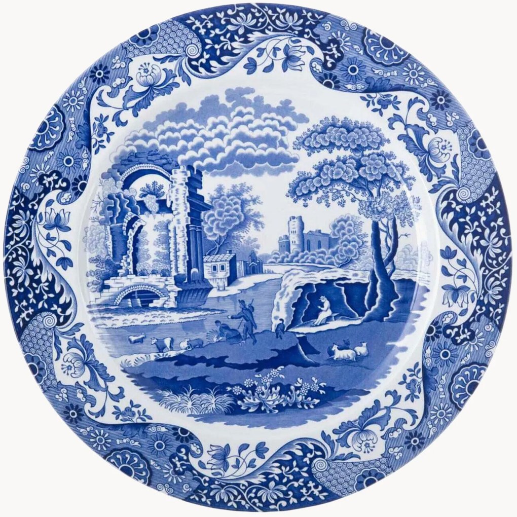 Piatto da portata in gres Blue Italian Ø 30 cm