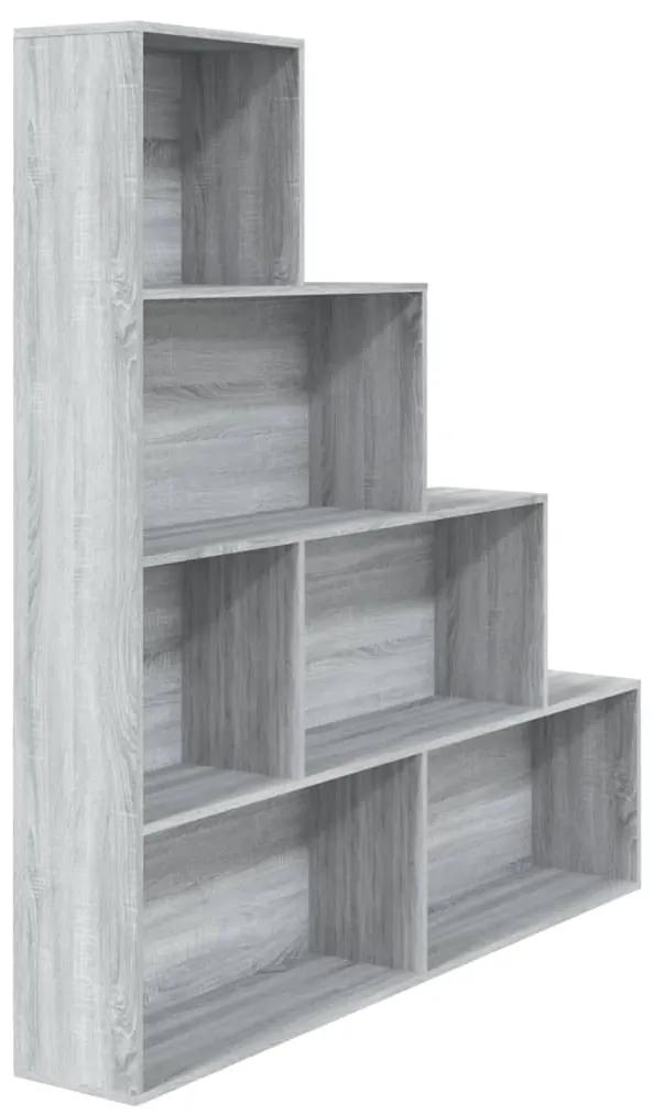 Libreria grigio sonoma 155x24x160 cm
