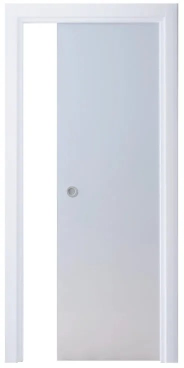 Telaio per porta Secret in legno bianco L 15 x H 230 cm