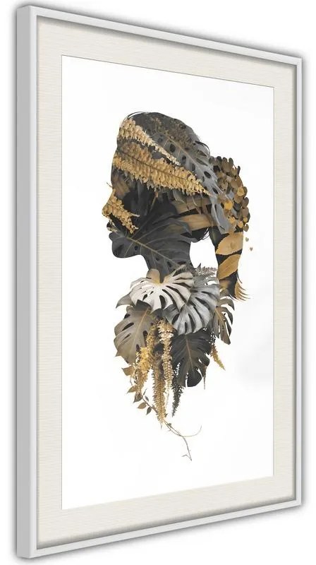 Poster  Forest Witch  Cornice Quadri Cornice d'oro con passe-partout, Larghezza x Altezza Home decor 40x60